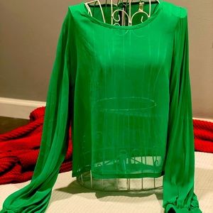Chiffon Green Top
